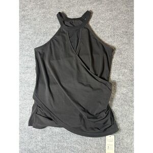 CUPSHE Women's Black Katharine Mesh Wrap Top Size M NWT